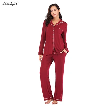 Toamna Pijamale pentru Femei Maneca Lunga, Pijamale Doamnelor Soft Body PJ Set Pjama în iarnă pentru femei Seturi de Pijama halat