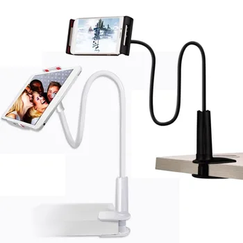 Tablet Stand For iPad cu Suport pentru Telefon de Mașină de Montare Telefon Suport Comprimat 4-10.6 inch Lung Leneș Stand Accesorii Tablet Pentru iPad Samsung