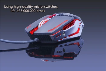 8D 3200DPI gamer Profesionist Mouse de Gaming cu Fir Reglabil Optice LED Soareci de Calculator prin Cablu USB Mouse-ul pentru laptop PC