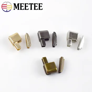 Meetee 3# 5# 8# 10# 10sets Singur Deschis Slider Plug Accesorii ZA206 Introduce Caseta Pin de Fixare pentru Fermoar Metalic Kit de Înlocuire