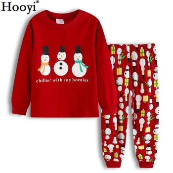 Red Santa Baby Boy Pijamale, Haine De Bumbac 2019 Crăciun Pentru Copii Pijamale Pentru Set Haine Copii, Tricouri, Pantaloni Cu Dungi, Pantaloni