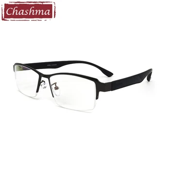 Chashma Ochelari baza de Prescriptie medicala Cadru Bărbați ochelari de Soare Clipuri Lentile Magnet Ochelari pentru Reteta Jumătate Cadru 2 Clipuri Ochelari