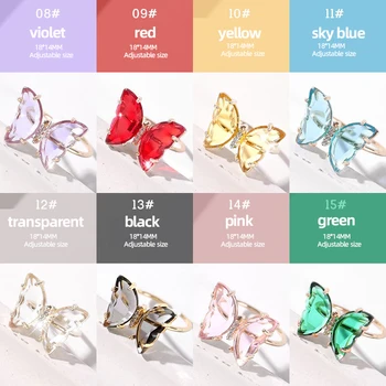 DingDian Fluture Cristal de Decorare Arta de Unghii 3D Holografic Fluturi Pietre Bijuterii DIY UV Gel Manichiura Accesorii