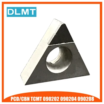 PCD/CBN TCMT090202 TCMT090204 TCMT090208 1BUC Diamant Couteau Lame CNC Haute Durete de Tournage Tur Diamant Cutter Outils