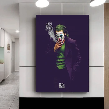 Film clasic Joker Film Printuri de benzi Desenate Ulei Tablou Canvas Wall Art Decor de Film Imagine Poster pentru Camera de zi Decor Acasă