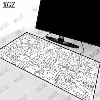 XGZ Matematice, Formule Chimice de Mari Dimensiuni Gaming Mouse Pad Calculator PC Gamer Mousepad Birou Mat Blocare Margine pentru CSGO, LOL Dota