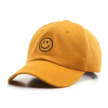 Noua Moda Smiley Broderie de Bumbac Șapcă de Baseball pentru Barbati Femei Casual Hip Hop Pălărie de Vară Viziere Snapback Cap Unisex