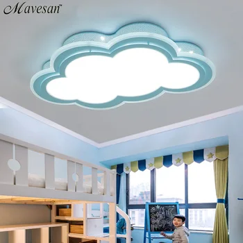 Nouă Copii plafon lumina led-uri pentru dormitor de la distanță de control de tip cloud plafon montat corpuri de iluminat Corpuri de iluminat pentru 8-20 de metri pătrați