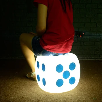 Creative zaruri LED lumina de noapte rezistent la apa cub scaun 15cm, 20cm, 30cm Reîncărcabilă bar corpuri de lampă cafe KTV decor magazin de iluminat