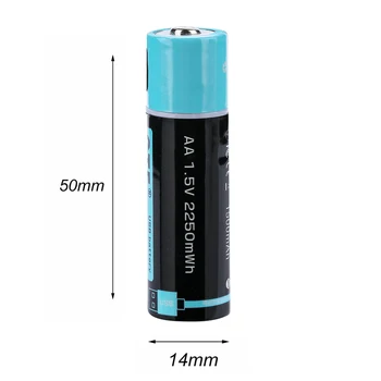 AA 1500mah capacitate baterie 1.5 V USB aa li-polimer USB reîncărcabilă litiu baterie usb cablu USB