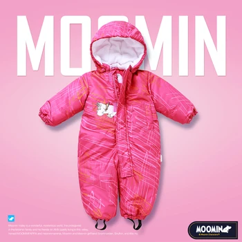 Moomin 2018 New sosire copil de iarna roz rezistent la apa romper fete desene animate cu fermoar hanorac cu maneca lunga cald pentru baieti vladan