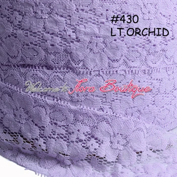 (50yards pe lot) New sosire 2 inch de înaltă calitate lavendar dantela elastica