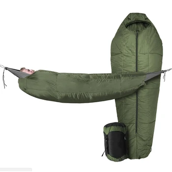 Drumeții accesorii în aer liber camping hamac sac de Dormit ultralight verde Mami saci de dormit bumbac gol plic cald leneș
