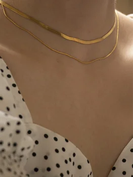 Atemporal Întreb Titan Stratificat Deschidă Lanțuri De Șarpe Cravată Colier Pentru Femei Bijuterii Din Oțel Inoxidabil Boho Designer De Top Uri Noi 7023