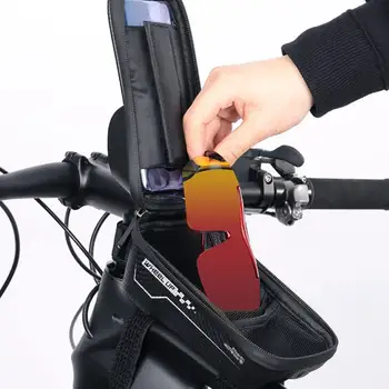 Rezistent la apa MTB Biciclete Rutier Sac de 6.5 inch Caz de Telefon Touchscreen Sac de Biciclete de Top Fata Tub Sac de Cadru Bicicleta Accesorii