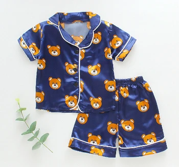 Copii, Pijamale Copii, Pijamale Copii, Pijamale Seturi Pentru Băieți Și Fete Floral Bluza Cu Maneci Lungi Topuri+Pantaloni De Bumbac, Pijamale, Haine 1-4 Y