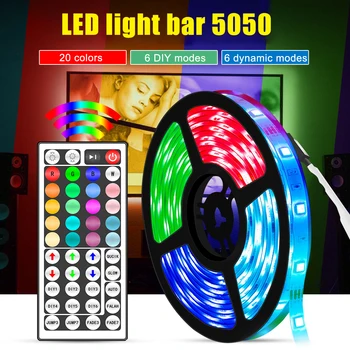 10m 20m Banda LED 5050 RGB Benzi LED Flexibile Ribbon Stripe DC 12V RGB Bandă Diodă LED Strip cu Adaptor Controller