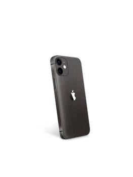 Folie de protectie mocoll materialul sticla armata culoare pentru panoul din spate Apple iPhone 12 mini lemn Wenge