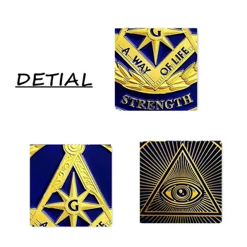 Fierbinte De Vânzare Frăției Francmasonice Masonice Moneda Face Oameni Buni Mai Bine De Design Aur Mason Semn De Monede De Colecție