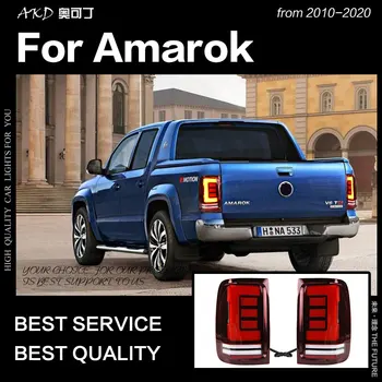 AKD Styling Auto pentru VW Amarok stopuri 2010-2020 Amarok spate cu LED-uri Lampa cu LED DRL Dynami Semnal Frână Inversă Accesorii auto