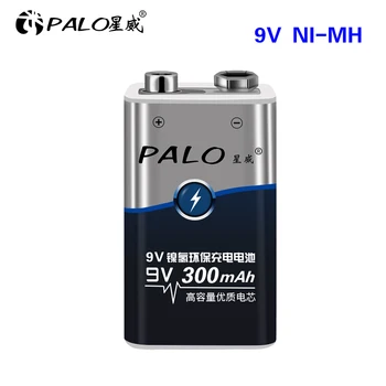 PALO FIERBINTE preț Scăzut și de înaltă calitate 4buc 6LR61 6F22 006p 9V nimh 300mah baterie reîncărcabilă pentru instrumente sau baterii