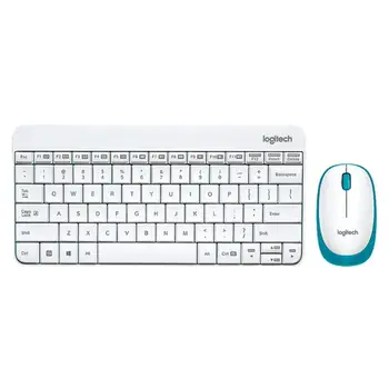 Logitech MK245 USB Nano Mini Wireless Keyboard Mouse 1000DPI Ergonomice Tastaturi, Soareci Combo Set pentru Biroul de Acasă Notebook Laptop