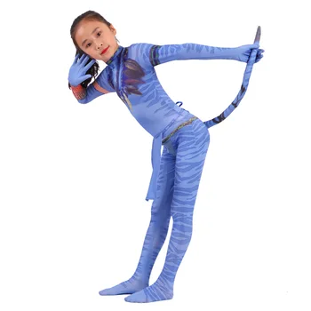 Filmul Avatar 2 Drum de Apă, Neytiri Jake Sully Cosplay Costum Adult Copii Body Coada Costum Salopeta Costum de Halloween