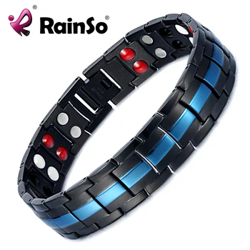 Rainso Magnetic brad Bio Energie Magnet Bratara pentru Artrita Om Farmecul Bratari din Otel Inoxidabil Accesorii Drop-ship 2019