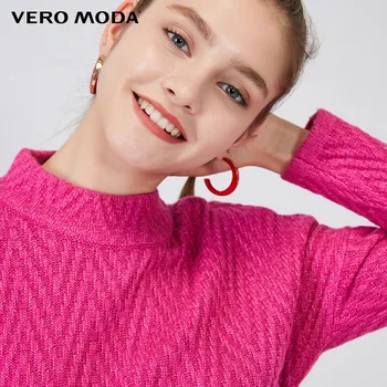 Vero Moda pentru Femei Vintage Guler Drop-umăr Țesut Vrac se Potrivi Top Tricotate Pulover | 319313527