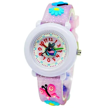 WILLIS Brand Moderne de Moda Cuarț Silicon fata de Calitate pentru Copii Casual Ceas de mână de sex Feminin 3D Fluture impermeabil ceasuri