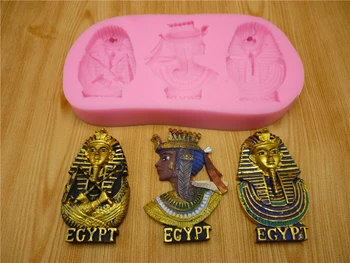Egipt după Faraon colorate de ciocolata mucegai mucegai silicon de copt unelte, accesorii de bucătărie fondant cake decoration