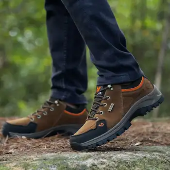 În Aer Liber Bărbați Drumeții Pantofi Impermeabil Respirabil Casual De Dimensiuni Mari Bocanci Militari Desert De Formare Adidași Anti-Alunecare Pantofi Trekking B6