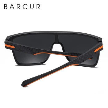 BARCUR Supradimensionate Polarizat ochelari de Soare Barbati Pătrat ochelari de Soare de Conducere Googles gafas oculos de sol