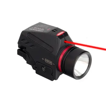 Tactice LED arma Arma de Lumina Lanterna Red Dot Laser Militare Airsoft Pistol de Lumină pentru 20mm Feroviar Mini Pistol