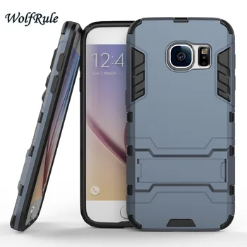 SFor Caz de Telefon Samsung Galaxy S7 Acopere Silicon si Plastic de Caz Pentru Samsung Galaxy S7 Cazuri G9300 Pentru Samsung S7 Titularul Funda {