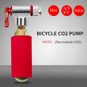 Mini Pompa de Biciclete din Aliaj de Aluminiu Portabil MTB Biciclete Rutier CO2 Pneumatic pentru Baschet, Fotbal, Echipamente de Ciclism Accesorii