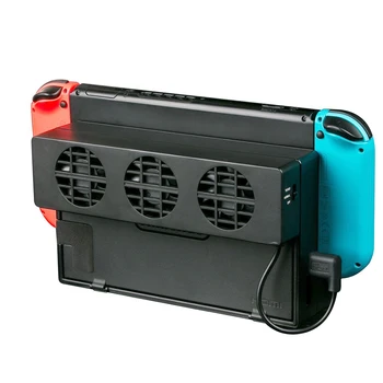 Pentru Nintendo Comutator Docking Station Extern Cooler, Ventilator de Răcire USB NS Stand Original Joc Consola Doc Cooler cu 3 Ventilatoare USB