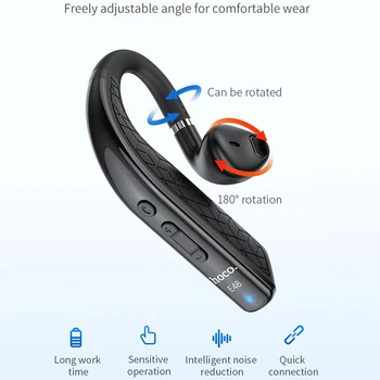 Hoco Afaceri Cu Cască Fără Fir V5.0 Bluetooth Casti Handsfree cu Mașina de Apel Sport Căști Cu Microfon Pentru Android iOS