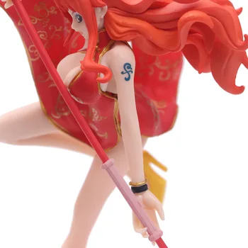 20cm-O singură bucată Nami Anime Japonez Cifrele O singură Bucată Nami Cheongsam Luptă Ver. Figurina PVC Model de Jucărie, Păpuși