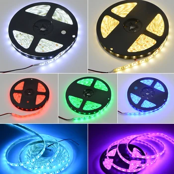 [LTOON]5M 300Leds impermeabil RGB Led Strip Lumina 5050 DC12V 60Leds/M Fiexble Lumina cu Led-uri Panglică Bandă Decor Acasă Lampa