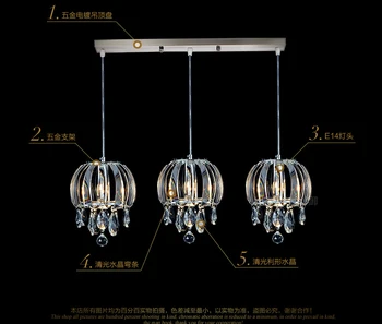 Pandantiv modern lampă de cristal Bucătărie Pandantiv de Iluminat Contemporan Iluminat Pandantiv crystal island lumini led-uri de iluminat interior