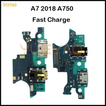 A750F Doc de Încărcare Cablu Flex Parte pentru Samsung Galaxy A7 2018 A750 SM-A750F Portul de Încărcare Bord Telefon Reparare piese de schimb