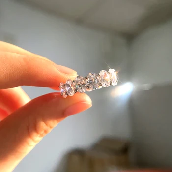 Luomansi S925 Argint Ridicat de Carbon Inel cu Diamant de 5*7MM Ou de Porumbel cu Zirconiu Inel cu Diamant 2020 Bijuterii de Lux