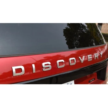 3D Scrisoare DESCOPERIRE Masina din Spate Fata Insigna Emblema Decal Autocolant pentru Land Rover Capota Fata Spate Portbagaj
