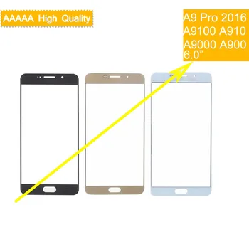 10buc Pentru Samsung Galaxy A9 Pro A9 2016 A900 A900F A9000 A910 A910F A9100 Atingeți Ecranul de pe Panoul Frontal Lentile de Sticlă Frontal Exterior