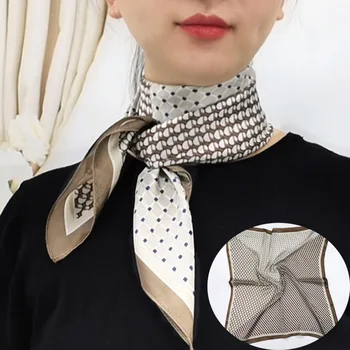 De Vânzare la cald 2020 Feminin Gât Eșarfă de Mătase Pătrat de Păr Esarfe Fular Cap de Brand Șaluri Și Împachetări Cravată Bandană 70*70cm Hijab