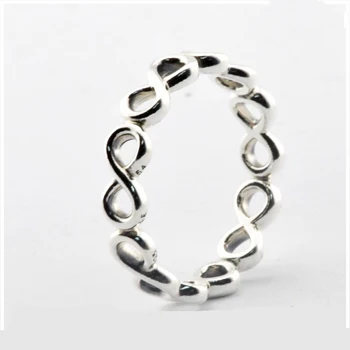 Infinite Shine Inele de Argint pentru Femei Stil Simplu Argint 925 Inele Bijuterii Dragostea pentru Totdeauna Clasic Feminin Ring Bijuterii