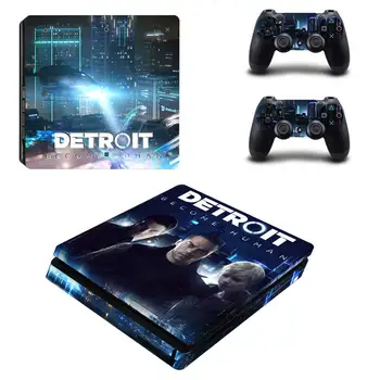 Detroit a Devenit Om PS4 Slim Autocolante Play station 4 Pielii Decalcomanii Autocolant Pentru PlayStation 4 PS4 Slim Consola si Controller Piele