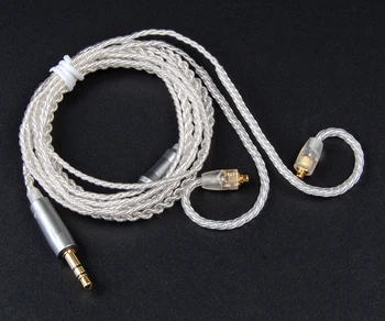 Fierbinte KZ / TRN MMCX Cablu Placare de Argint Cablu Modernizate Înlocuirea Cablului Cablu de Utilizare Pentru Shure SE535 SE846 UE900 DZ9 DZX