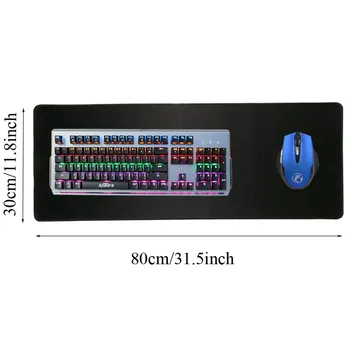 Solid Mari Gaming Mouse Pad Mare Rosu/Negru/Albastru Inchidere Marginea Tastatura Birou Mousepad Mat Gamer Anti-derapant pentru Dota 2, CS Go